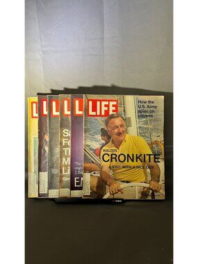 Vintage Life Magazine Lot 1971 - Covers From Cronkite To JFK